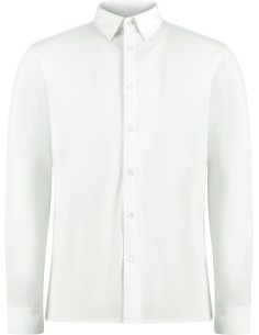 K-KK143-Tailored Fit Superwash® 60º Pique Shirt Long Sleeve