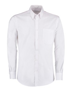 K-KK184-Men`s Slim Fit Workwear Oxford Shirt Long Sleeve