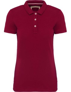 K-KV2207-LADIES' VINTAGE SHORT SLEEVE POLO SHIRT