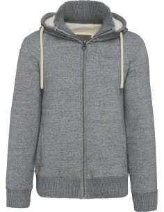 K-KV2312-Veste polaire doublée en sherpa vintage