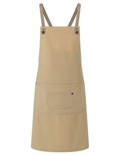 K-LS39-Bib Apron Urban-Nature With Cross Straps And Big Pocket