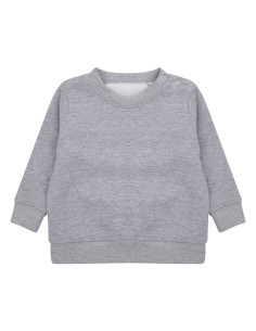 L-LW06T-Sweat-shirt à encolure ras-du-cou et à boutons-pression sur les épaules