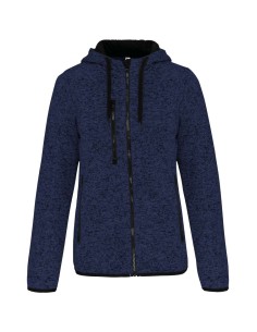 P-PA366-LADIES’ HEATHER HOODED JACKET