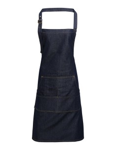 P-PR126-Jeans Stitch Denim Bib Apron