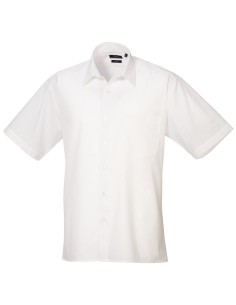 P-PR202-Mens Poplin Short Sleeve Shirt