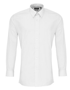 P-PR204-Mens Long Sleeve Fitted Poplin Shirt