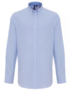 P-PR238-Mens Cotton Rich Oxford Stripes Shirt