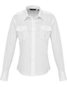 P-PR310-Womens Long Sleeve Pilot Shirt