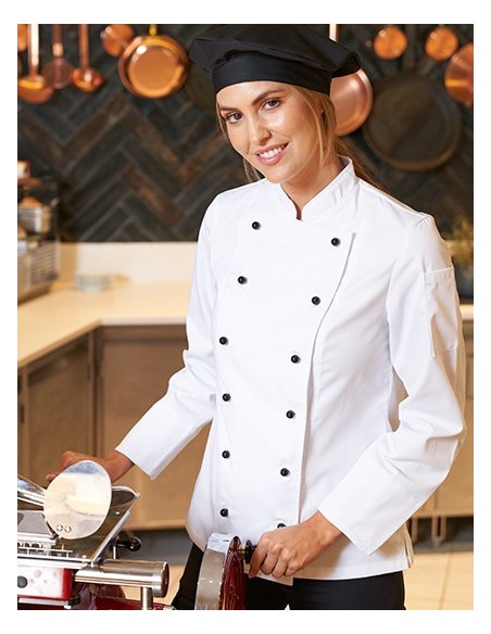 C-09071-01-Ladies Chef Jacket Rimini