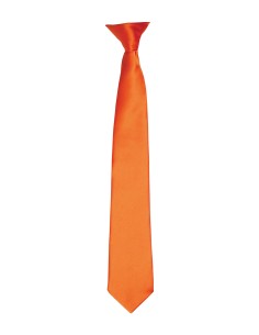 P-PR755-Cravate à clip en satin "Colours"