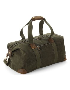 Q-QD650-Heritage Waxed Canvas Holdall