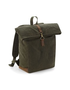 Q-QD655-Heritage Waxed Canvas Backpack