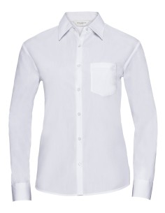 R-R-934F-0-Ladies L/S Poly-Cotton Easy Care Poplin Shirt