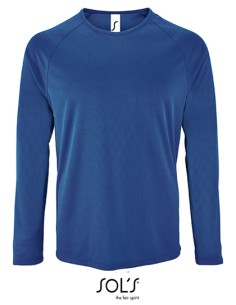 S-02071-Mens Long Sleeve Sports T-Shirt Sporty