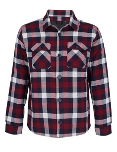 S-03989-Unisex Checkered Overshirt Noah