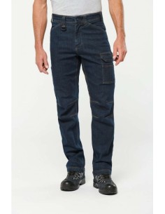 D-WK705-MEN'S MULTIPOCKET DENIM TROUSERS