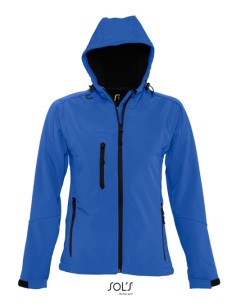 S-46802-Womens Hooded Softshell Jacket Replay