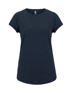 S-SA16-WOMEN'S ROLLED SLEEVE RECYCLED  T-SHIRT