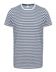 S-SF202-Unisex Striped T