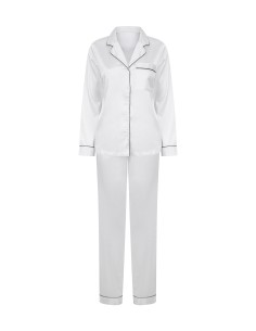 T-TC055-Ladies Satin Long Pyjamas