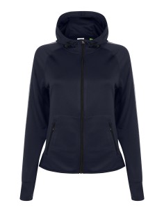 T-TL551-Sweat-shirt à capuche de course léger avec bande réfléchissante femme
