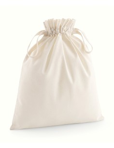 W-W118-Organic Cotton Draw Cord Bag