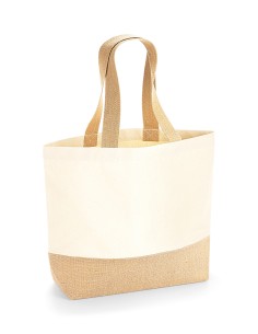 W-W451-Jute Base Canvas Bag