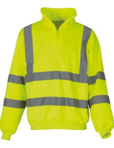 Y-HVK06-Hi-Vis 1/4 Zip Sweatshirt