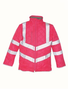 Y-HVW706-Hi-Vis Kensington Jacket With Fleece Lining