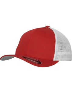 Y-YP232-Casquette de camionneur Flexfit en mesh bicolore (6511T)