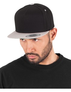 F-6007T-Classic 5 Panel Snapback Cap