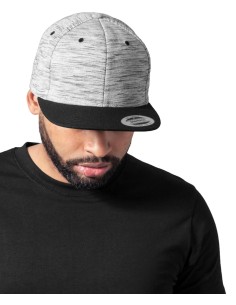 F-6089SC-Stripes Melange Crown Snapback