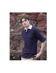 F-FR003-Polo de rugby à manches courtes