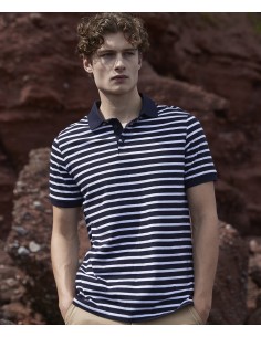 F-FR230-Polo Jersey rayé