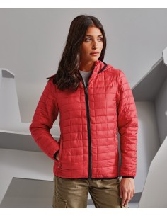 2-TS23F-Veste à capuche Honeycomb femme