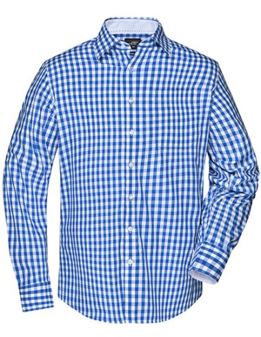 J-JN617-Mens Checked Shirt