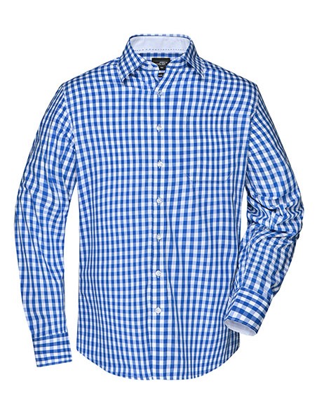 J-JN617-Mens Checked Shirt